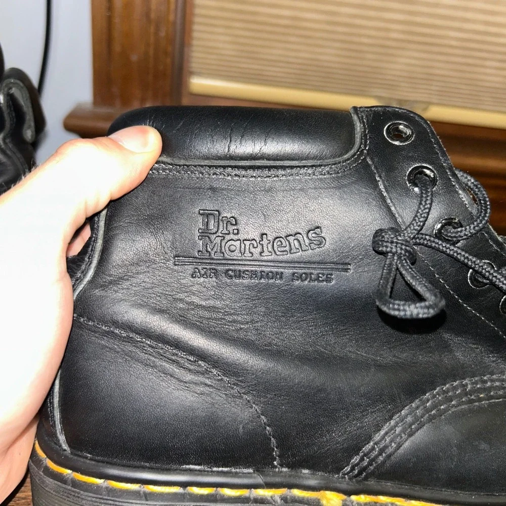 Dr. Martens 939 6-Eye Boot Made in England Mens Size 8 Black Leather AirWair Lug